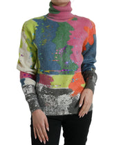 Dolce & Gabbana Multicolor Mohair Turtleneck Pullover Sweater -   -  Dolce & Gabbana.